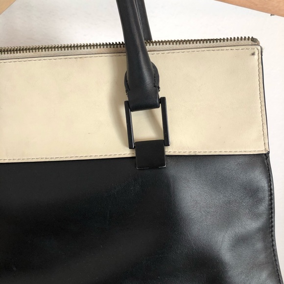 Pour La Victoire black and off-white leather bag - Picture 6 of 10